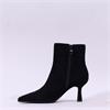 Pedro Anton Goldie High Heel Ankle Boot - Black Suede